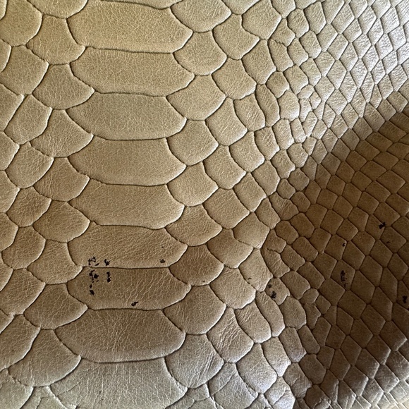 Longchamp Python Embossed Shoulder Bag | Green Leather Satchel Purse Y2k Street - Picture 11 of 16